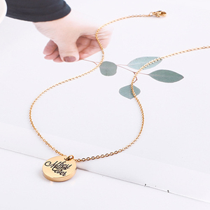 80 Models Mother's Day Gift for Mom Stainless Steel Silver 18K Gold Plated <strong>Best</strong> <strong>Mum</strong> Ever Round Disc Pendant Jewelry Necklace - Product Image 5