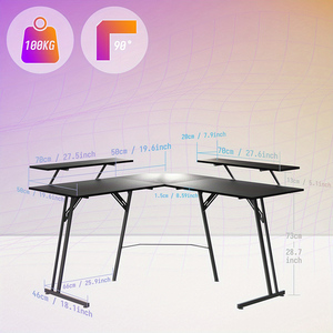 Escritorio Gaming Moderno RGB de Corea del Sur, Escritorio Gaming en Forma de L, Escritorio de Esquina, Mesa Gaming para PC con LED - Product Image 5