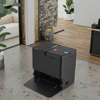 Robot Vacuum Cleaner Kualitas Terbaik Daya Hisap 25KPa Navigasi LDS Stasiun Basis All-In-One Pembersihan Otomatis Pengeringan Udara Panas Basah Kering