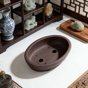 Maceta de Cerámica Verde Oliva Degradado con Orificio de Drenaje y Autorriego, Diseño Moderno Ecológico para Uso en Interiores/Exteriores - Product Image 3