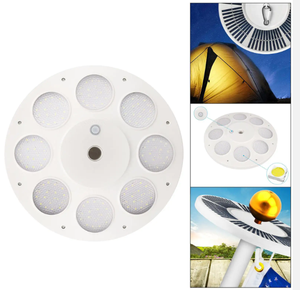 LEDs 136 luce solare pennone solare da giardino portatile da campeggio a LED lanterna da appendere la luce del palo della bandiera solare - Product Image 6