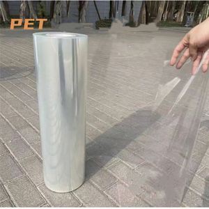 Lámina de Plástico PET Transparente Brillante Antiarañazos, Rollo de Película Ecológica Resistente al Agua y a la Intemperie para Impresión y Corte - Product Image 1