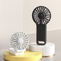 Ventilateur portable électrique pliable mini USB à moteur sans balais, batterie 500 mAh, diffuseur d'arômes portable en plastique pour la maison et l'hôtel – Offre Spéciale