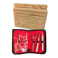 Kit de pratique de suture en sciences médicales pour la formation chirurgicale des étudiants avec coussinet en silicone