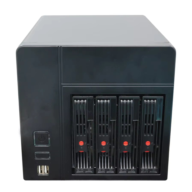 2026 NAS 4 Bays Dual 2.5G LAN 2.5 /3.5 Inch SATA 3.0 SSD/HDD N95 N100 CPU 4K Display NAS Server Case Uesd for Data Cloud Storage