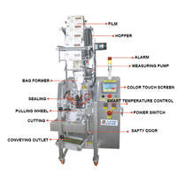 Machines automatiques d'emballage de ghee de fruits confiture miel ketchup mayonnaise chocolat liquide machine d'emballage huile poche machine