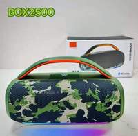 Enceinte portable BOOMBOX2500 50W, basses profondes, système audio sans fil, 3600mAh, TWS, subwoofer stéréo, éclairage dynamique RGB, camping