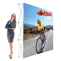 Support de toile tendue en aluminium personnalisé pour stand d'exposition, bannière publicitaire, signalétique de stand d'exposition