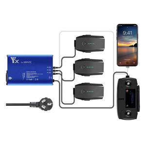 Mavic <span class=keywords><strong>2</strong></span> Pro/Zoom 배터리 급속 충전 허브 드론 배터리 용 고속 충전기 - Product Image 1