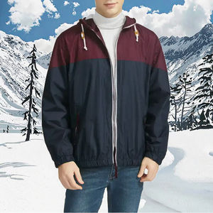 Blouson aviateur pour homme, taille plus, à bulles, formel, automne, à capuche, imperméable, logo personnalisé sur le devant, vente en gros - Product Image 3