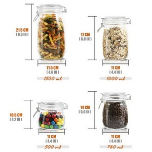 500ml 800ml <span class=keywords><strong>di</strong></span> imballaggio <span class=keywords><strong>sottovuoto</strong></span> <span class=keywords><strong>in</strong></span> <span class=keywords><strong>vetro</strong></span> trasparente per la conservazione degli alimenti freschi <span class=keywords><strong>barattoli</strong></span> <span class=keywords><strong>di</strong></span> conservazione a tenuta d'aria con coperchio <span class=keywords><strong>in</strong></span> <span class=keywords><strong>vetro</strong></span> vendita sfusa - Product Image 6