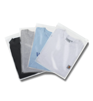 Sac en polyéthylène transparent givré avec fermeture éclair, personnalisé avec logo, imprimé en gravure noire, biodégradable, pour vêtements, chaussettes et literie – Offre Spéciale