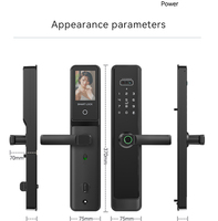 Kunci Pintu Digital Metal SINNOVO WiFi Tanpa Kunci, Smart Home, Sidik Jari, Kartu RFID, Biometrik, Buka Kunci Data Cloud, Tuya Smart Lock