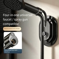 Support de pommeau de douche moderne à ventouse, mobile et réglable, sans perçage, en ABS, facile à nettoyer