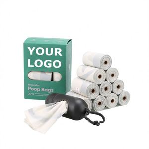 Sacs à déchets personnalisés pour animaux de compagnie, sacs en plastique biodégradables en amidon de maïs pour la collecte des excréments canins avec distributeur - Product Image 3