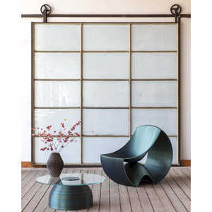 Mesa de centro Kalsa de diseño italiano de lujo 3D impreso blanco PLA completo para la vida al aire libre duradero y hecho en Italia - Product Image 3