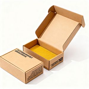 Nova - Caja de Envío de Embalaje Biodegradable Personalizada Reciclable, Caja Plegable Ecológica, Cajas de Correo para Regalos con Logotipo - Product Image 2