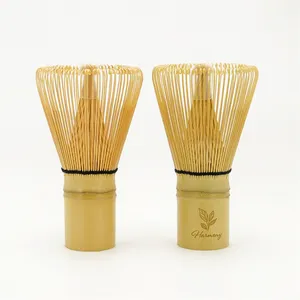 Набор аксессуаров для гармонии маття, чайный венчик, натуральный, ручной работы, 100 зубцы, золотой бамбук, венчик маття с индивидуальным логотипом