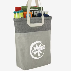 Bolsas de Mano con Asa en U de Algodón Reciclado con Logotipo Personalizado para Publicidad y Promoción - Bolsas Ecológicas de Lona para Biblioteca y Estudio - Product Image 1