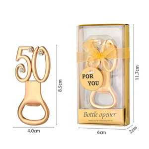Birthday Gift Party Gift <b>Gold</b> 15 Bottle Opener Promotional Gift <b>Number</b> Bottle Opener - Product Image 4