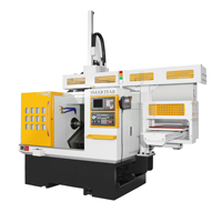 Tour CNC haute performance de haute précision tourelle vivante en treillis lit oblique coupe externe horizontale-pour l'usinage à usage intensif