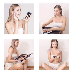 Körperpflege-Sicherheits-Schröpftherapie-Massagegerät-Set, 4-teiliges Silikon-Gesichtsschröpfset, Vakuum-Schröpfen - Product Image 5