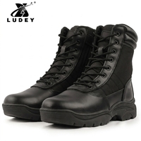 Bottes de randonnée tactiques unisexes de haute qualité, avec coutures apparentes, tige en microfibre, semelle intermédiaire en caoutchouc, semelle extérieure imperméable, toutes saisons