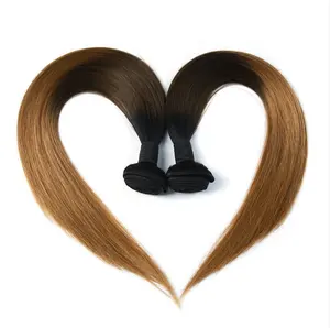 New Fashion Straight 16 Inch T30 Brown Black Two Tone Bundle 100% estensioni dei capelli del fascio dei capelli umani