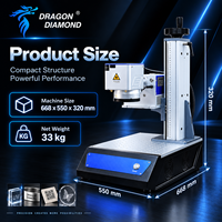 Machine de marquage laser UV compacte et mini, conçue pour les petites entreprises et les ateliers domestiques, gain de place, marquage de différents matériaux