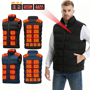 Gilet <span class=keywords><strong>Riscaldato</strong></span> Intelligente Pronto per la Spedizione, Doppio Controllo, Quattro Zone Riscaldate, Gilet Elettrico USB per il Calore Invernale - Product Image 1