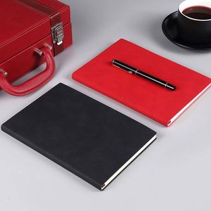 Classic Customized Engraved <b>A5</b> Hardcover <b>Notepad</b> with Leather Cover Personalized Gift Supplies 80 Sheets - Product Image 4