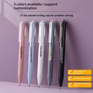 Bolígrafo Neutral con Clic y Logotipo Personalizado, para Resolver Cuestiones, Negro, de Secado Rápido, Escritura Suave, Modelo Publicitario de Plástico - Product Image 2