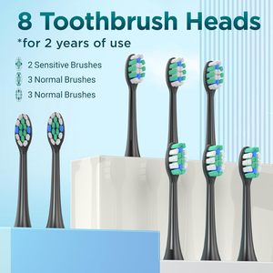 Oral <b>Electric</b> <b>Toothbrush</b> with Holder, Rechargeable Rotary <b>Electric</b> <b>Toothbrush</b> with 8 Brush <b>Heads</b>,2024 Newest Sensitive Gum Care - Product Image 4