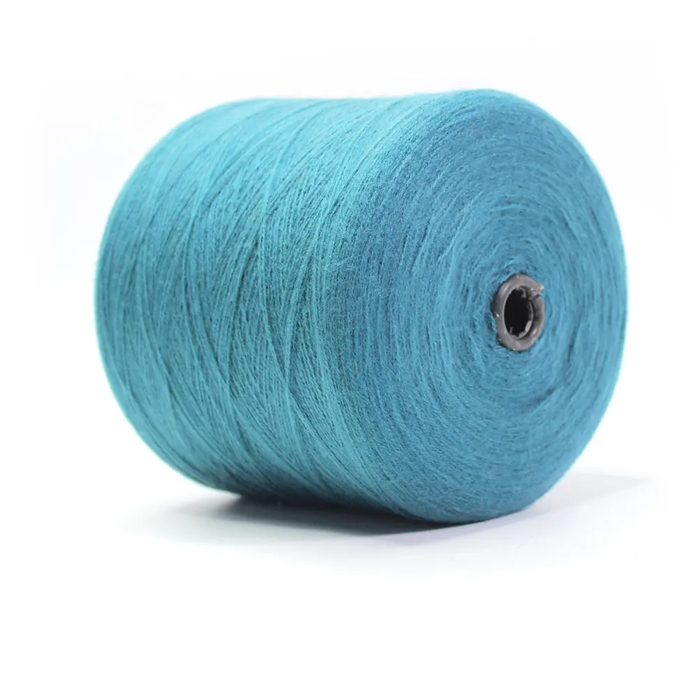 28/2Nm wholesale prices fancy anti pilling machine knitting thread weaving raw dyed cone wool 100% HB high bulk acrylic yarn