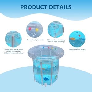Piscina Inflable de PVC para Bebés de 75*80 CM con Diseño de Dibujos Animados, Drenaje, PVC Transparente Sellado para Días Cálidos - Product Image 3