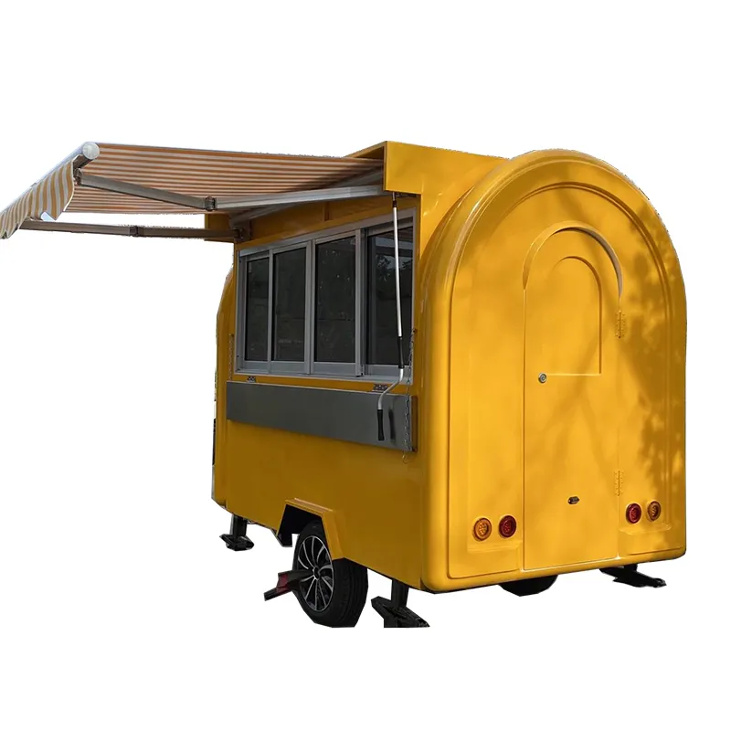 Factory Built Air Stream Coffee Cart Kitchen Coffee Van Coffee Food Cart For Sale