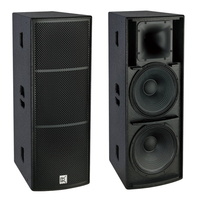 Kotak Speaker Dual 15 inci DJ, sistem Speaker Line Array sistem suara DJ