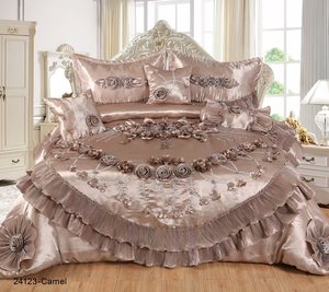 Sang trọng 6 cái cotton đám cưới <span class=keywords><strong>Comforter</strong></span> <span class=keywords><strong>Set</strong></span> cho vua giường - Product Image 5