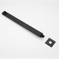 Tête de pulvérisation supérieure en silicone autonettoyante, en acier inoxydable épaissi, finition chromée, anti-blocage, pour douche, toilettes, hôtel, usage unique