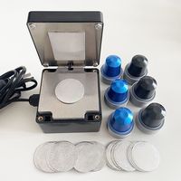 Nouvelle Scelleuse Électrique Manuelle pour Capsules de Café Espresso, Machine à Sceller les Dosettes en Aluminium pour Boissons, Entraînement par Feuille