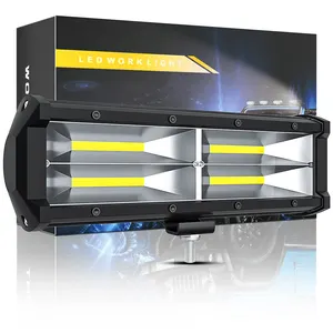 Dxz Oem 9Inch Led Licht Bar Auto Werk Licht 12V 24V 144W Mistlamp Voor Offroad Truck Brandweerwagen Landbouwvoertuig Zoeklicht