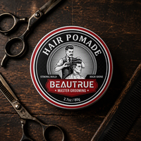 Produits de coiffure en gros d'usine Pommade pour cheveux non gras pour hommes Marque privée Pommade pour cheveux à l'aspect naturel