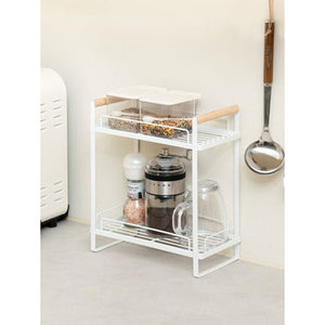 Miglior mensola da cucina a 2 stadi con manico in legno per la conservazione della cucina - Product Image 1