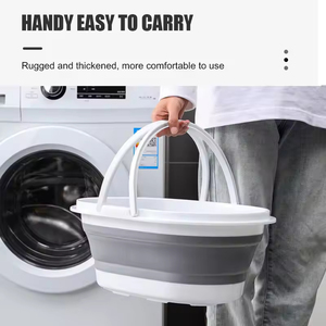 <span class=keywords><strong>Cubo</strong></span> de Plástico <span class=keywords><strong>Plegable</strong></span> para Trapeador <span class=keywords><strong>con</strong></span> <span class=keywords><strong>Escurridor</strong></span>, <span class=keywords><strong>Cubo</strong></span> Ovalado para Agua - Product Image 5