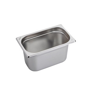 Recipiente para Alimentos GN 1/4 de Acero Inoxidable 18/10, 26.5 × 16.2 × 15 h cm, 598 g, Inox, Macel - Product Image 1