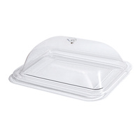 Plateaux de présentation en acrylique empilables polyvalents avec couvercles en option pour buffets, restaurants, fêtes et événements en plein air Plats et assiettes