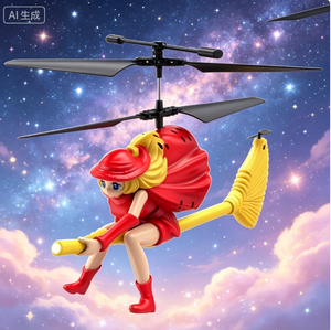 Nuevo y Popular Helicóptero RC SJY-LM16-A con Control Remoto, Dron con Mantenimiento de Altitud, Aeronave de 3.5 Canales, Juguete Volador para Interiores, Regalo con Diseño de Bruja de Dibujos Animados - Product Image 6