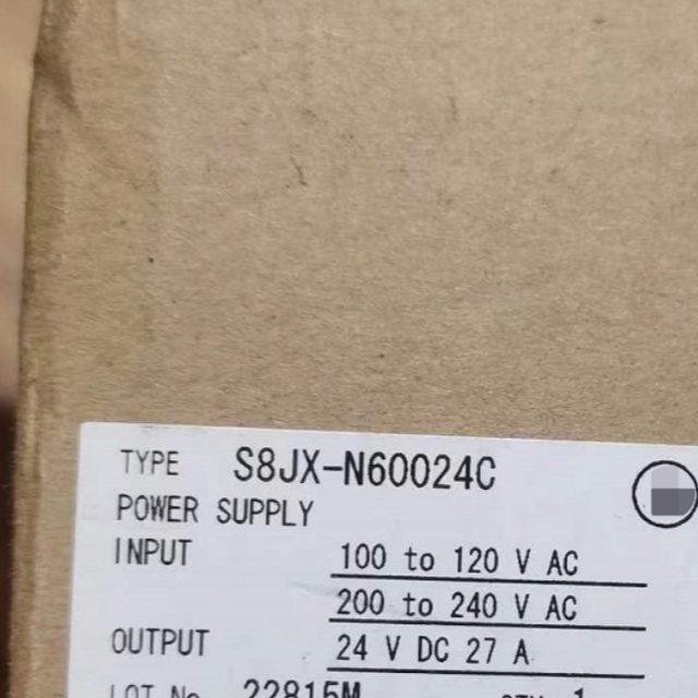 New and Original S8JX-N60024C Switching Power Supply Stock in Warehouse PLC Programming Controller