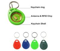 Contrôle d'accès RFID, porte-clés NFC / 13,56 MHz NFC213 ABS, étiquette de clé NFC / porte-clés NFC