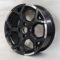 Jantes forgées 16 pouces 4x100 noires avec face usinée en alliage pour BYD Seagull Y000